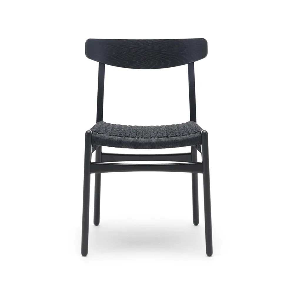 Carl Hansen & Son CH23 stol Svartlackad ek-svart | Skandinavisk Design | Stolar | Svart