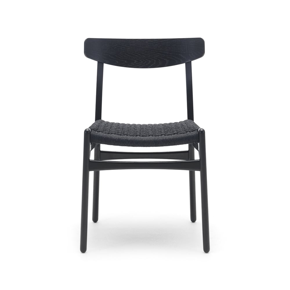 Carl Hansen & Son CH23 stol Svartlackad ek-svart | Skandinavisk Design | Stolar | Svart