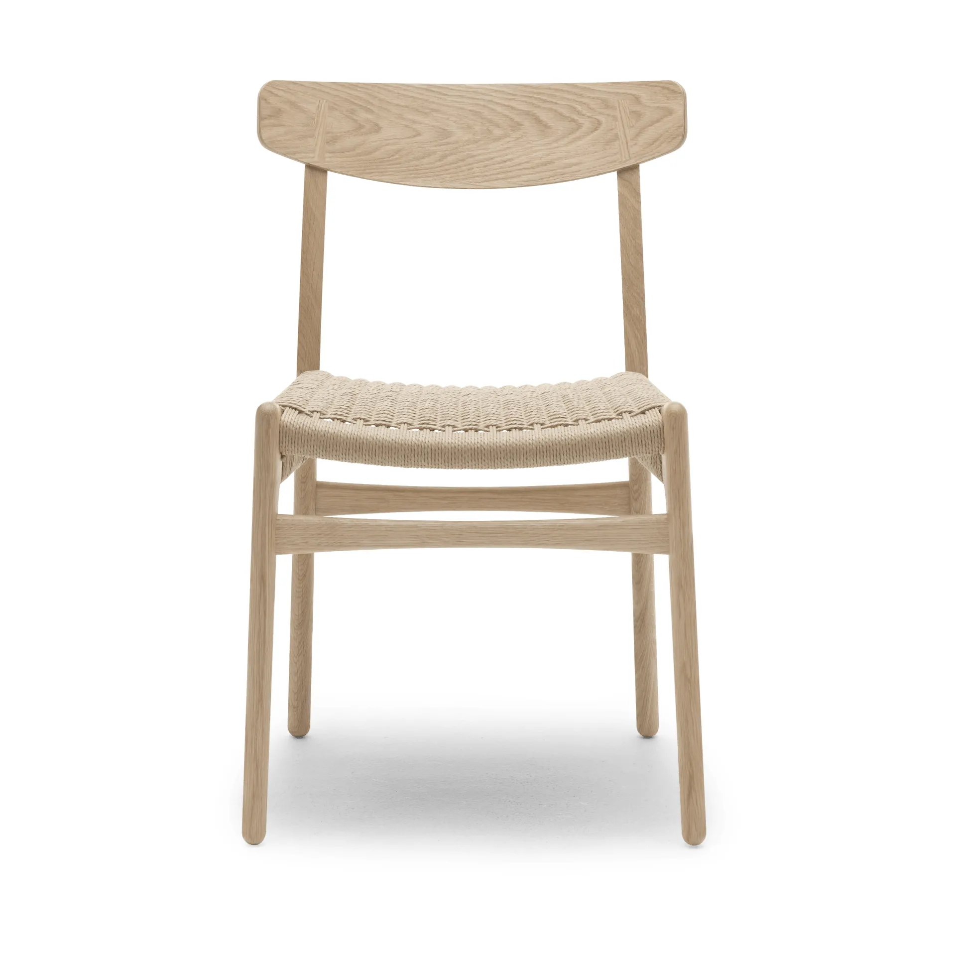 CH23 stol, Vitoljad ek-naturflätad Carl Hansen & Søn