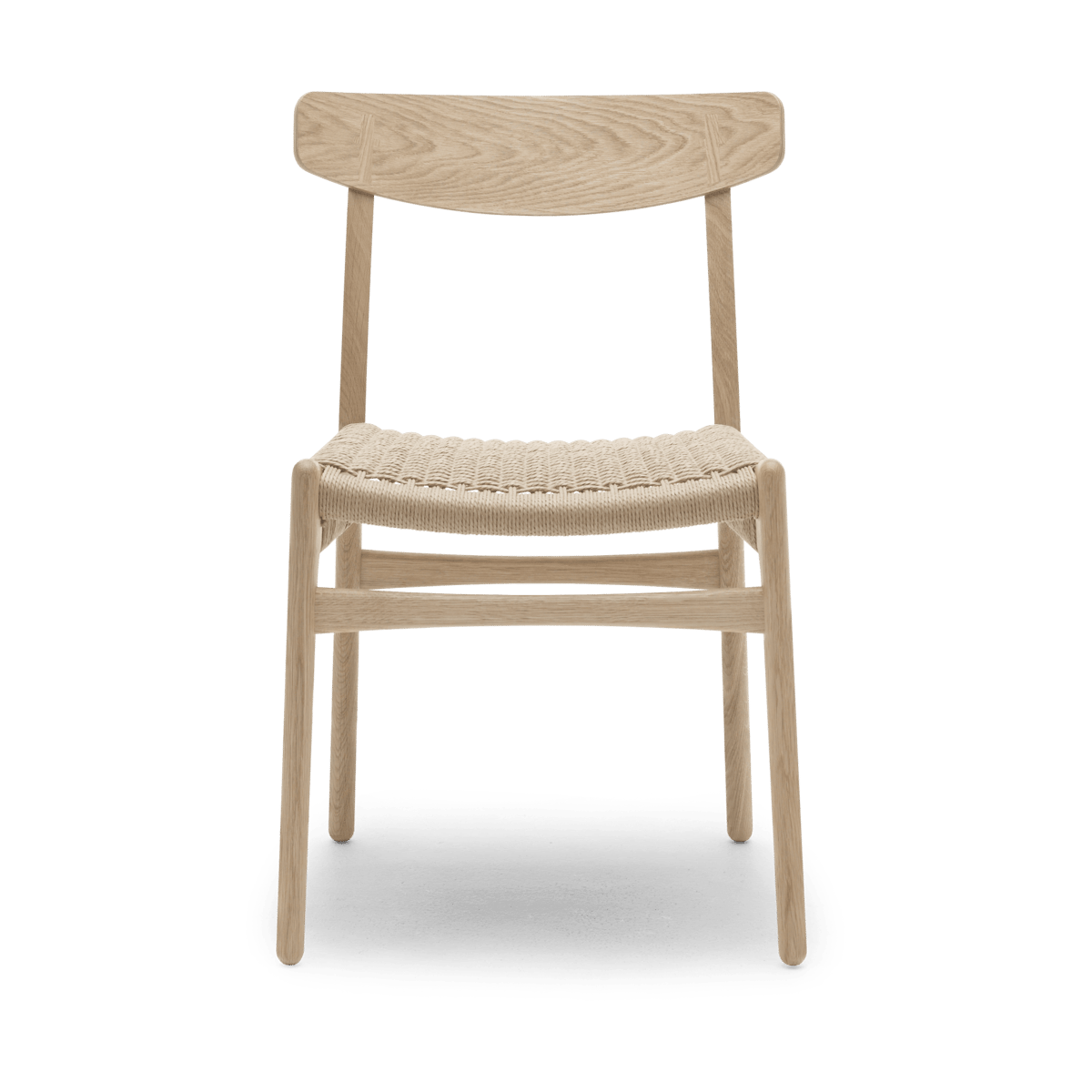 Carl Hansen & Son CH23 stol Vitoljad ek-naturflätad
