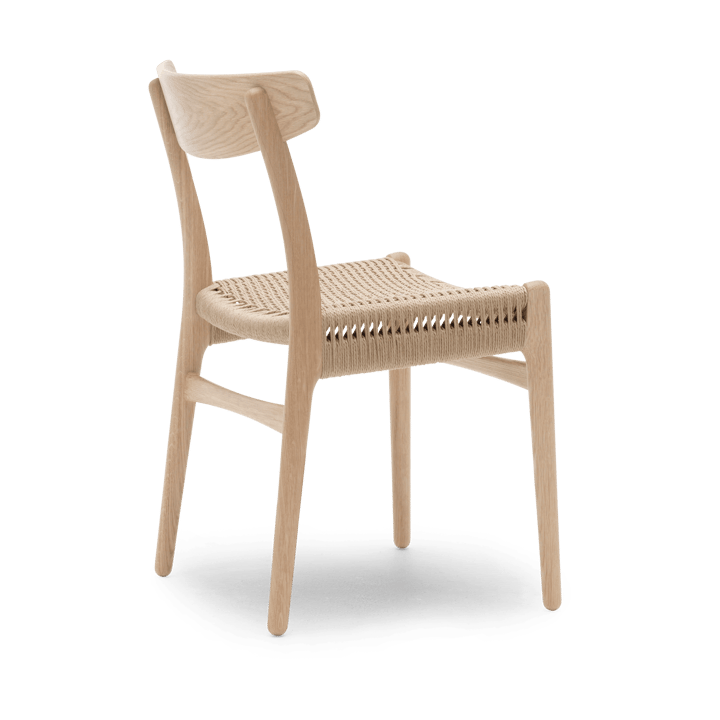 CH23 stol, Vitoljad ek-naturflätad Carl Hansen & Søn