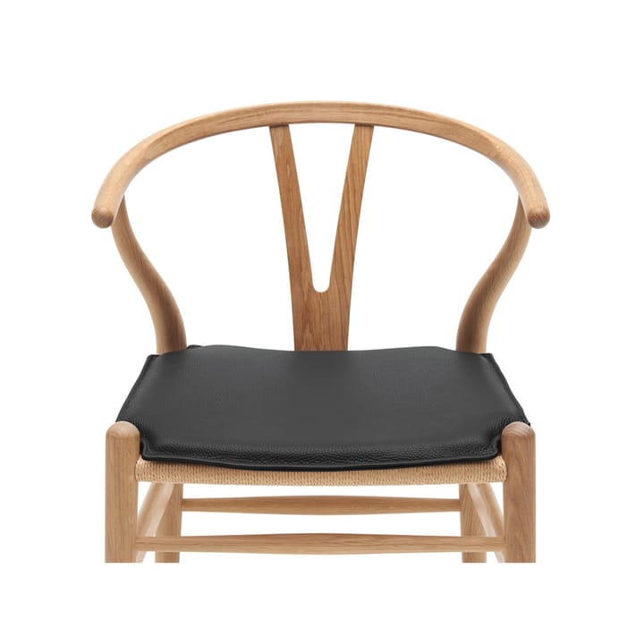 CH24 dyna läder, Läder Loke 7150 (svart) Carl Hansen & Søn