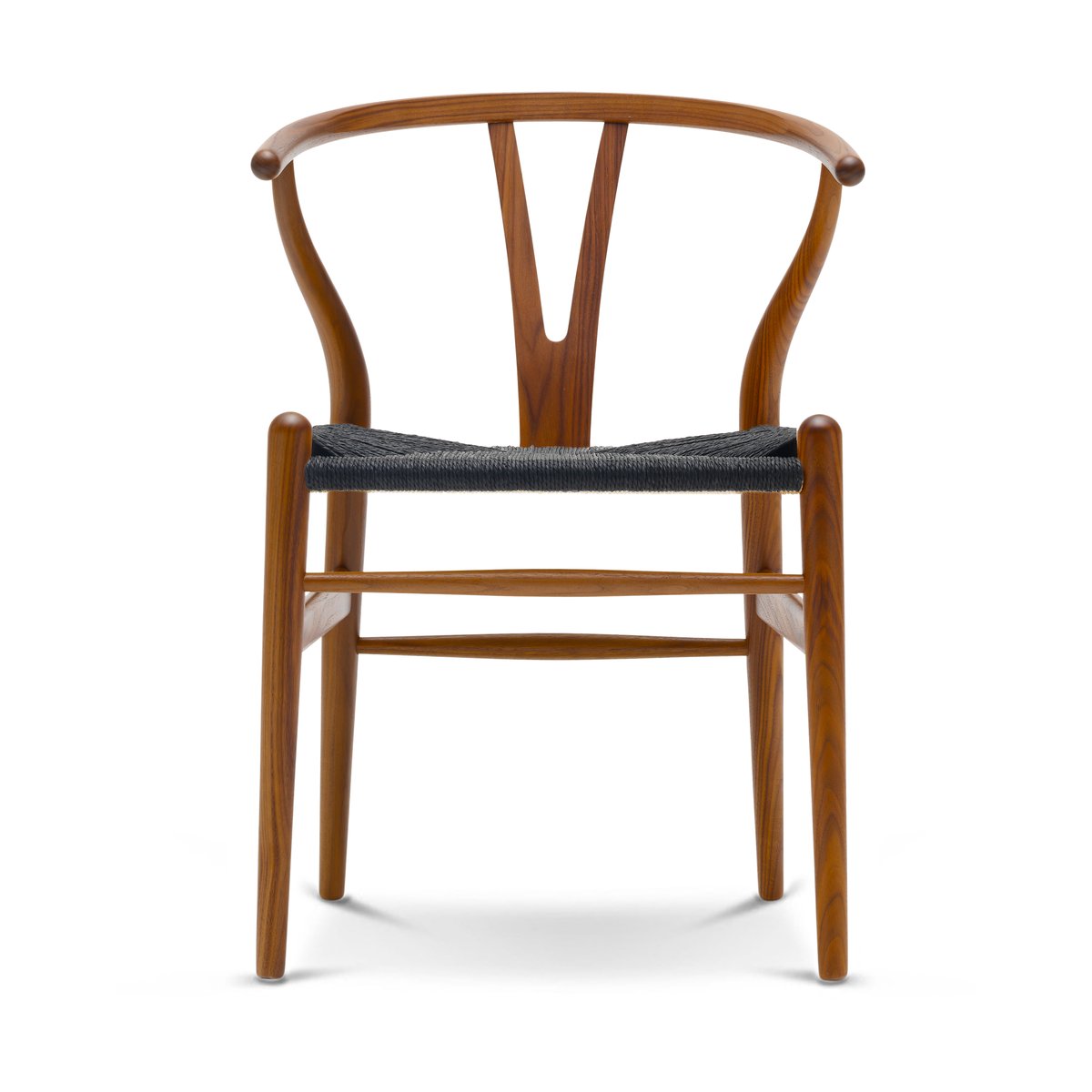 Carl Hansen & Son CH24 Y-stol Klarlack valnöt-svart