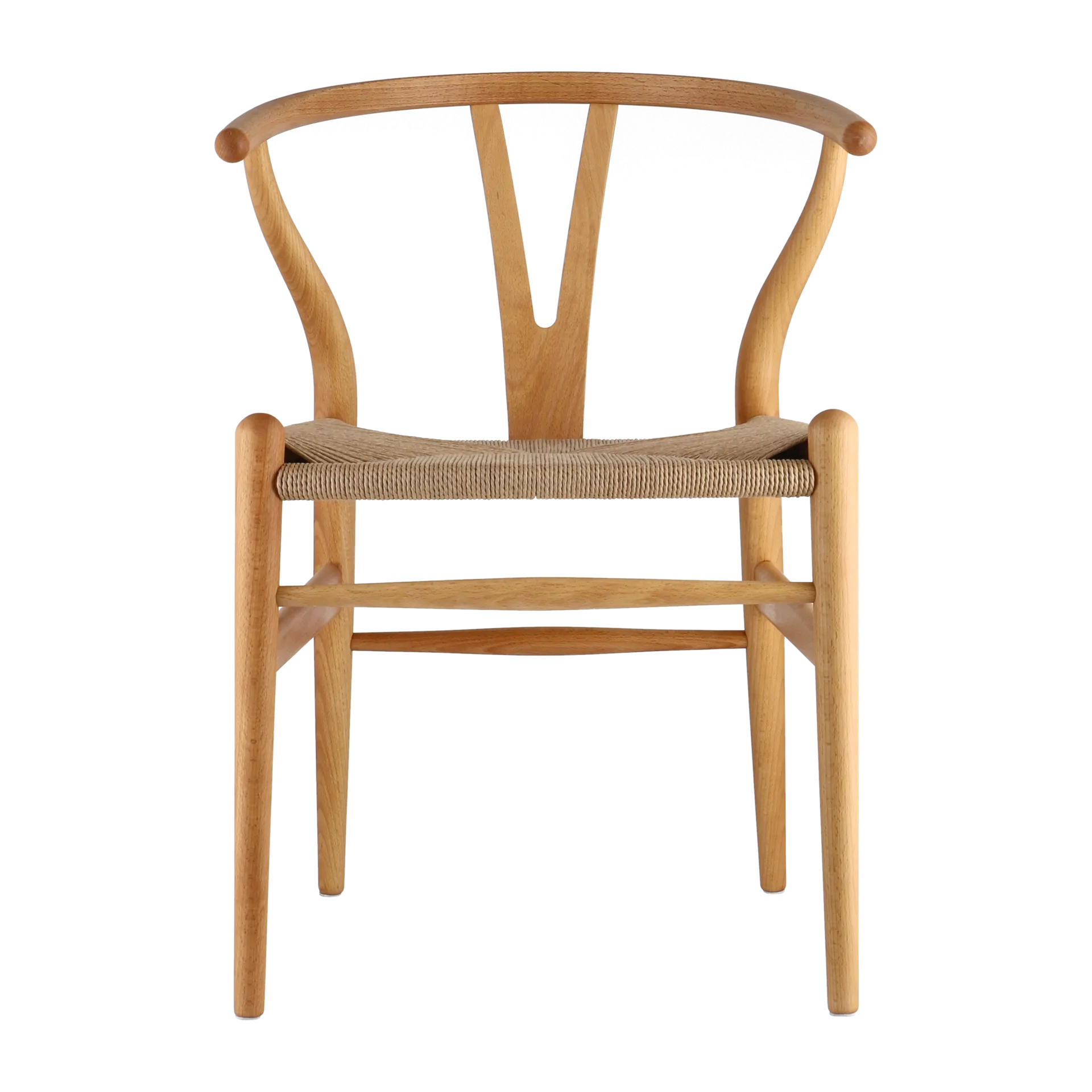 CH24 Y-stol, Oljad bok-naturflätad Carl Hansen & Søn