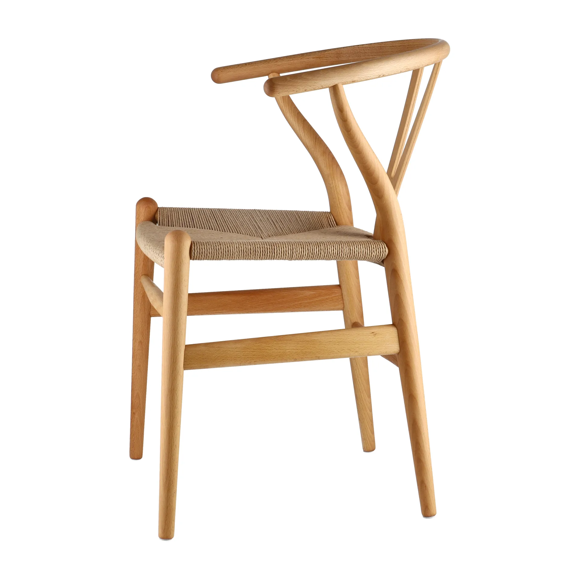 CH24 Y-stol, Oljad bok-naturflätad Carl Hansen & Søn