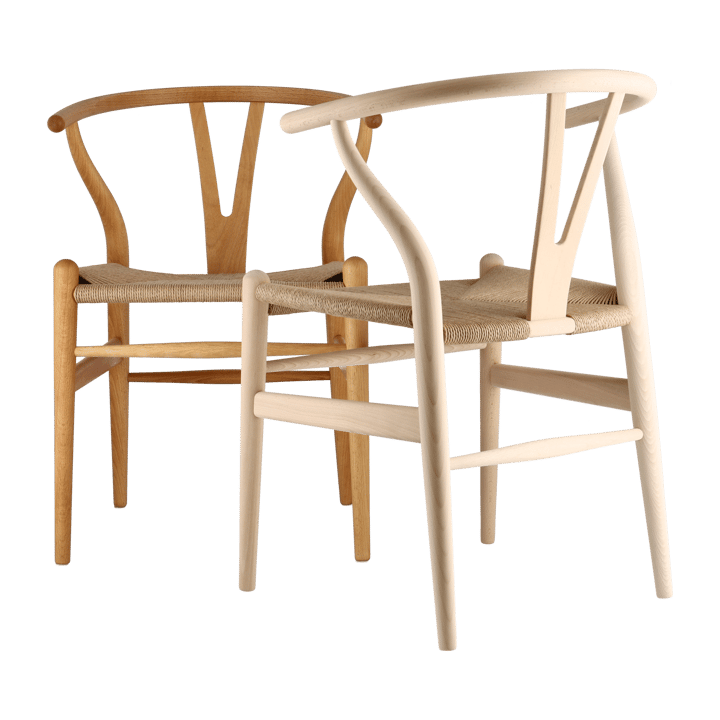 CH24 Y-stol, Oljad bok-naturflätad Carl Hansen & Søn
