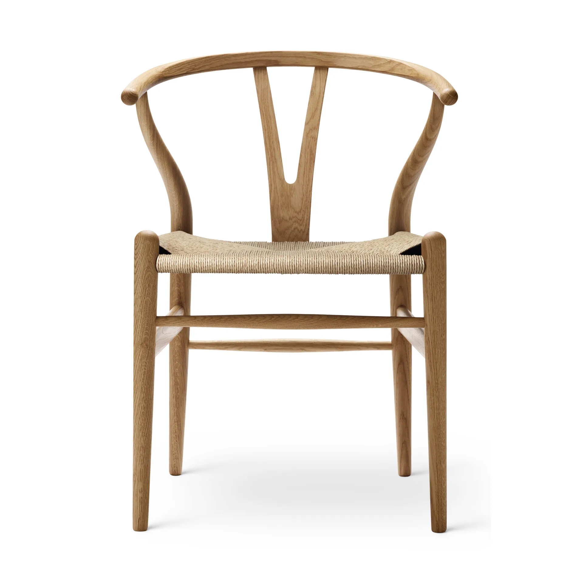 CH24 Y-stol, Oljad ek-naturflätad Carl Hansen & Søn