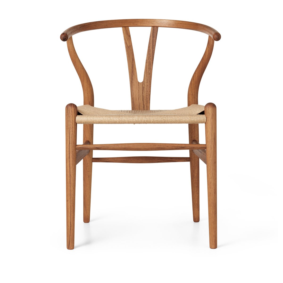 Carl Hansen & Son CH24 Y-stol Oljad teak-naturflätad