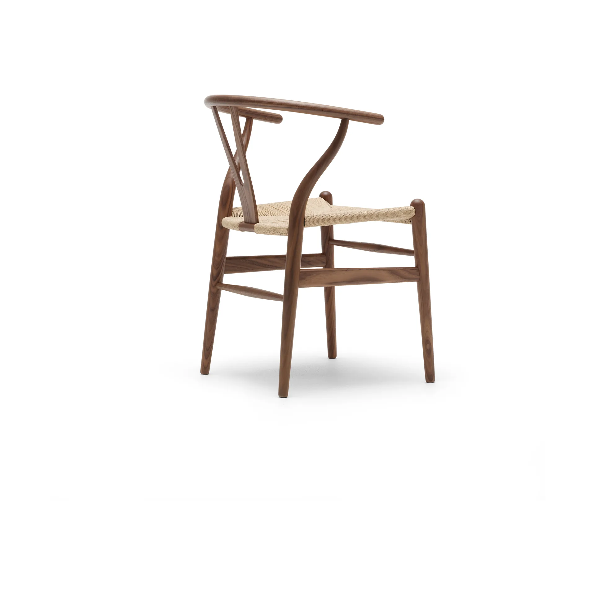 CH24 Y-stol, Oljad valnöt-naturflätad Carl Hansen & Søn