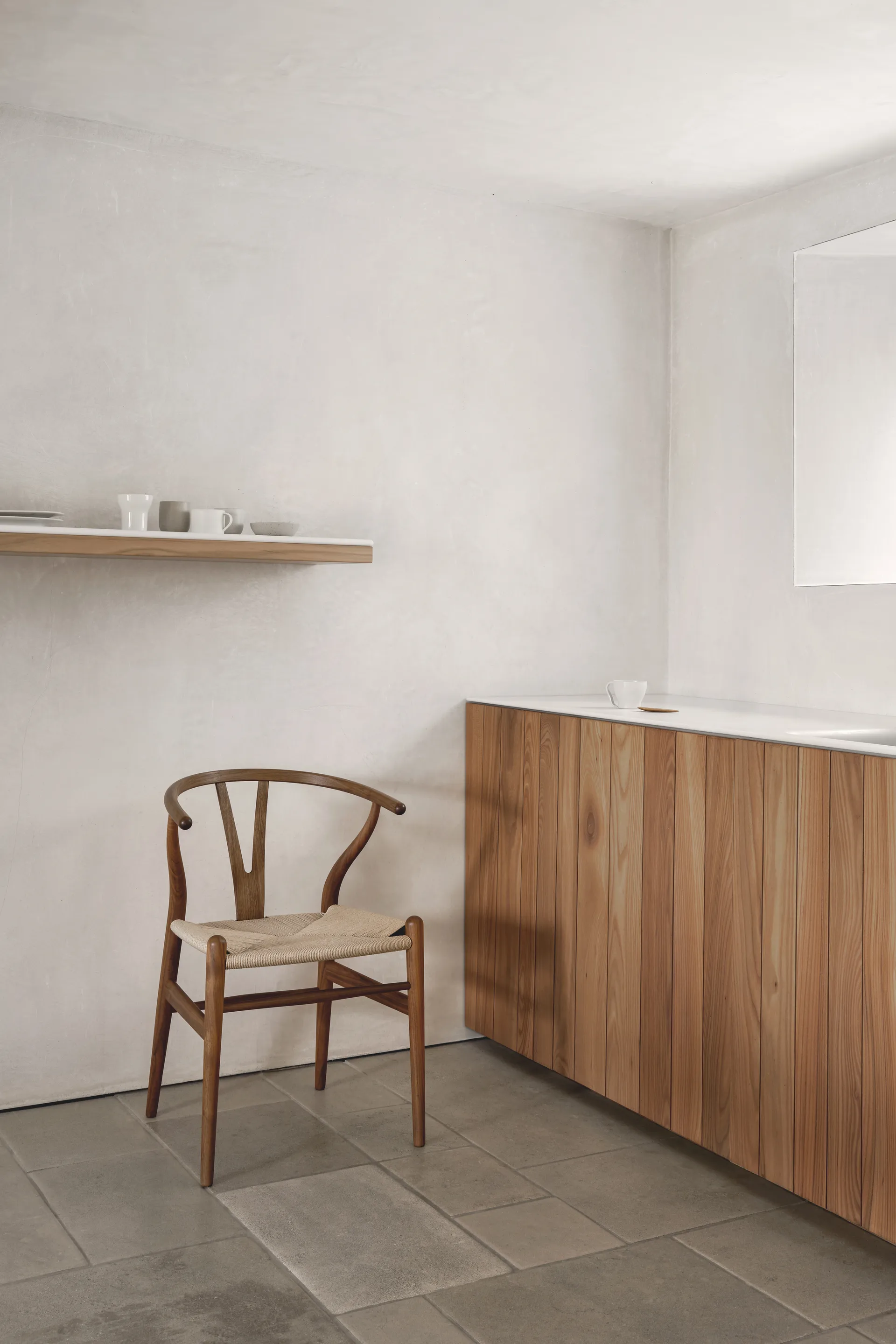 CH24 Y-stol, Oljad valnöt-naturflätad Carl Hansen & Søn