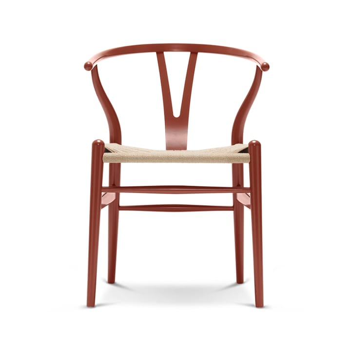 CH24 Y-stol, Red brown-natural paper cord Carl Hansen & Søn