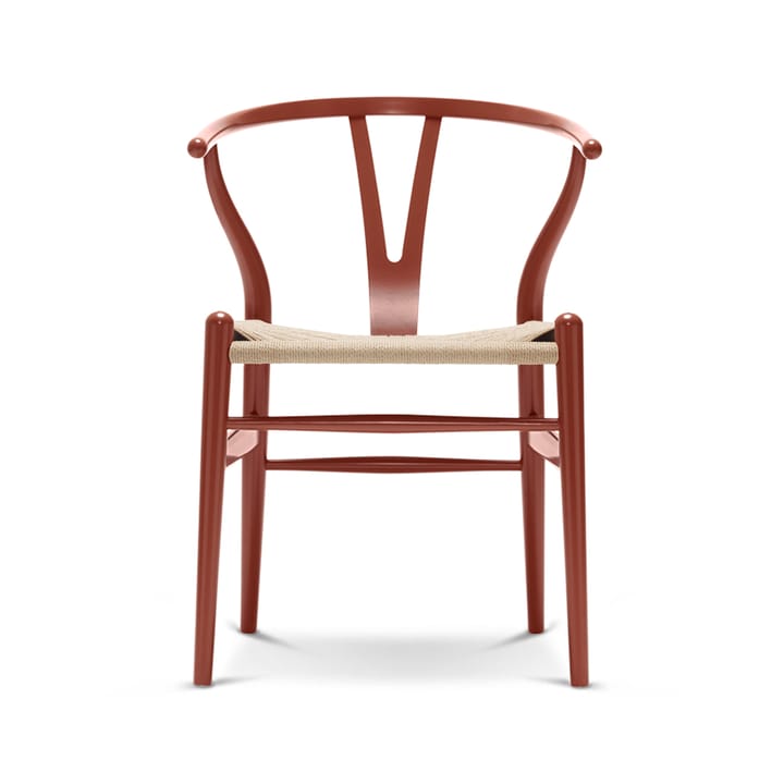 CH24 Y-stol - Red brown-natural paper cord - Carl Hansen & Søn