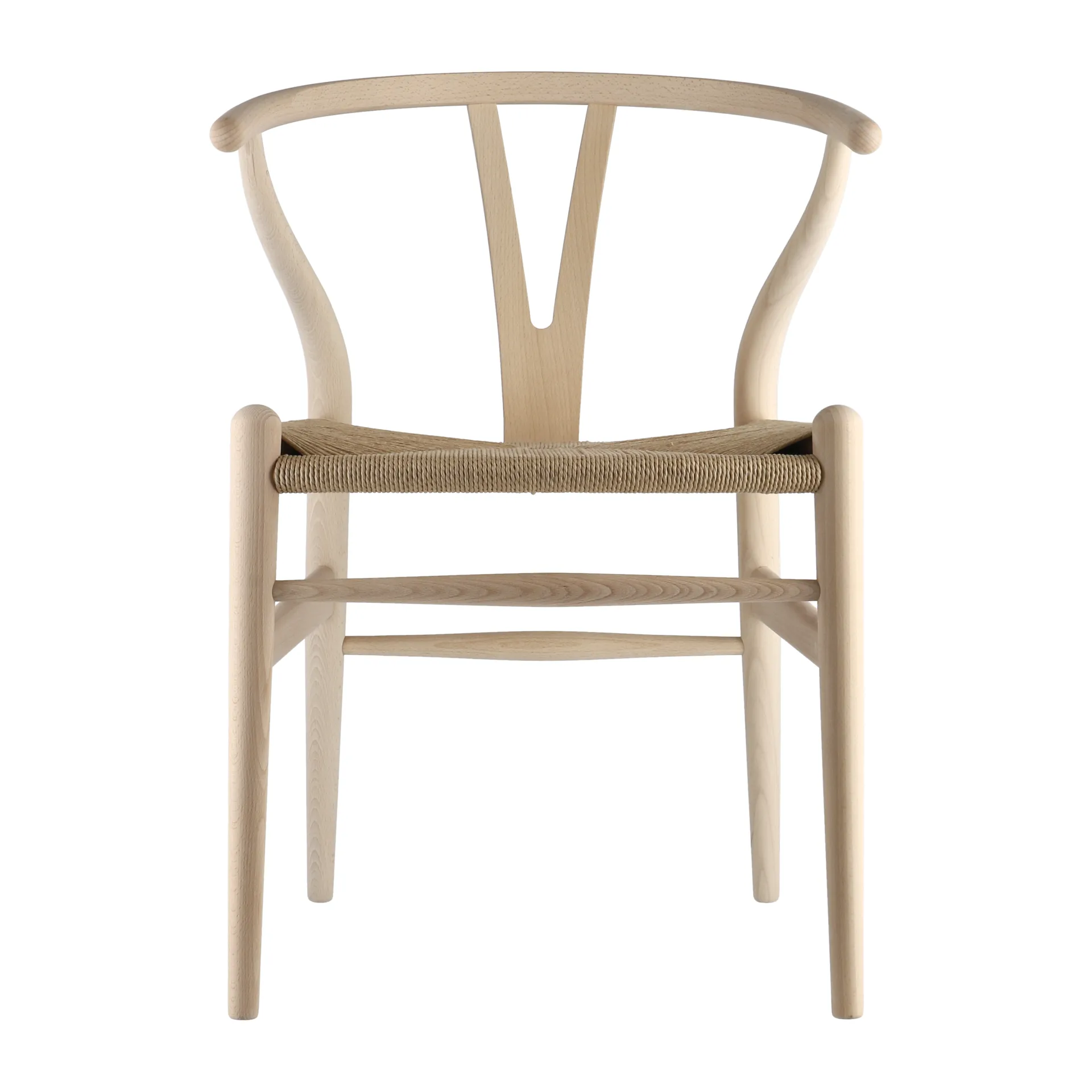 CH24 Y-stol, Såpad bok-naturflätad Carl Hansen & Søn