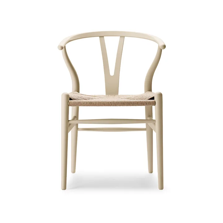 CH24 Y-stol Soft Crawford Wegner - Barley (beige)-naturflätad - Carl Hansen & Søn