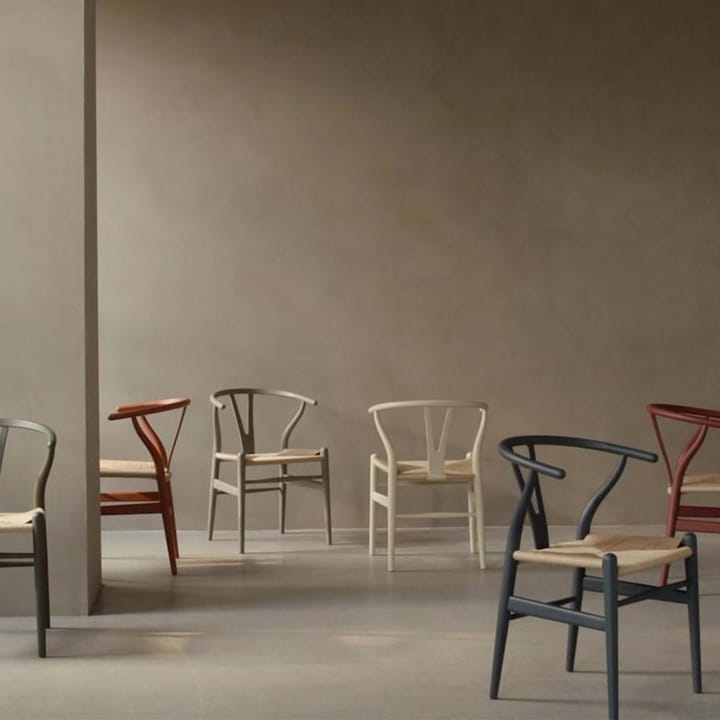 CH24 Y-stol Soft Crawford Wegner, Clay-naturflätad Carl Hansen & Søn