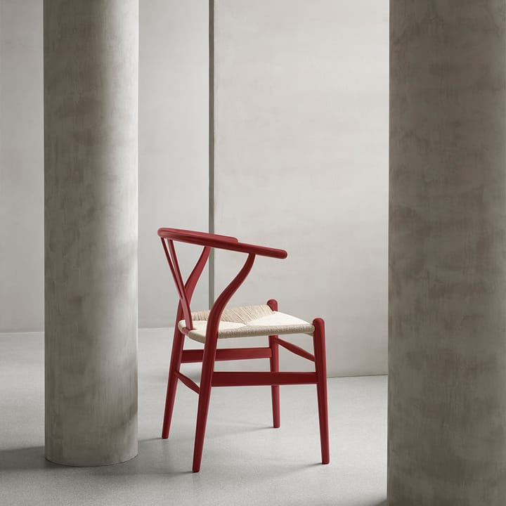 CH24 Y-stol Soft Crawford Wegner, Falu-naturflätad Carl Hansen & Søn