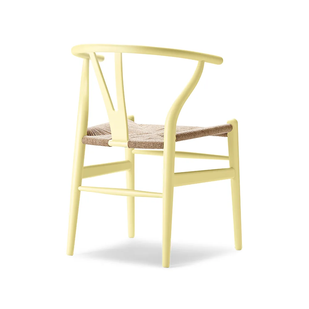 CH24 Y-stol Soft Crawford Wegner, Hollyhock-naturflätad Carl Hansen & Søn