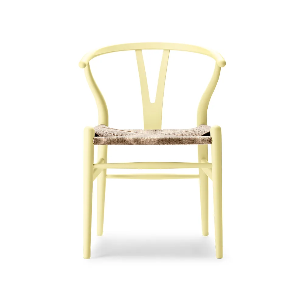 CH24 Y-stol Soft Crawford Wegner, Hollyhock-naturflätad Carl Hansen & Søn