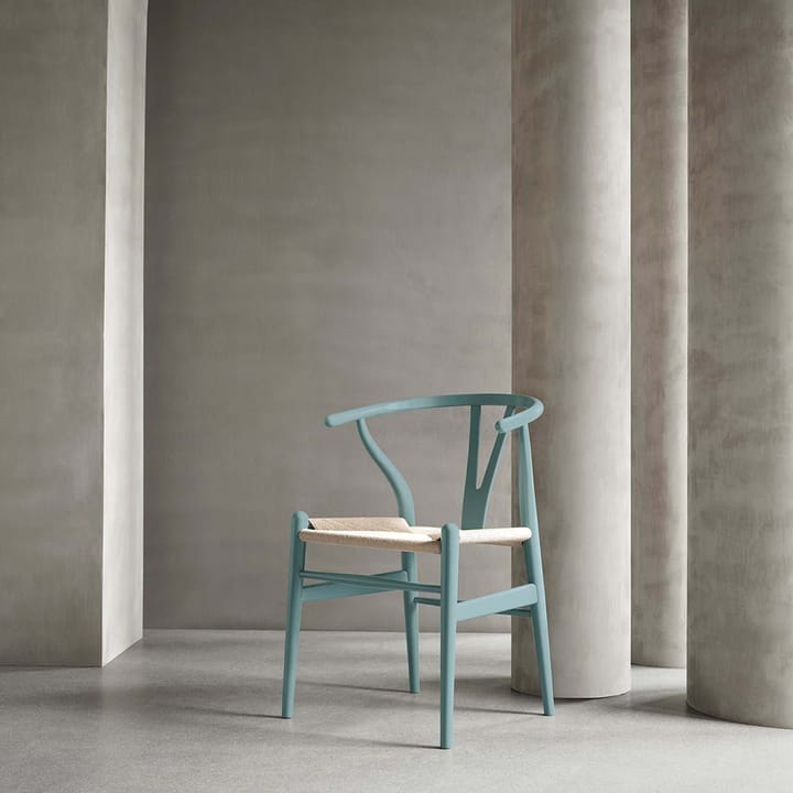 CH24 Y-stol Soft Crawford Wegner, Pewter-naturflätad Carl Hansen & Søn
