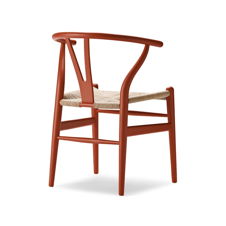 CH24 Y-stol Soft Crawford Wegner - Terracotta-naturflätad - Carl Hansen & Søn