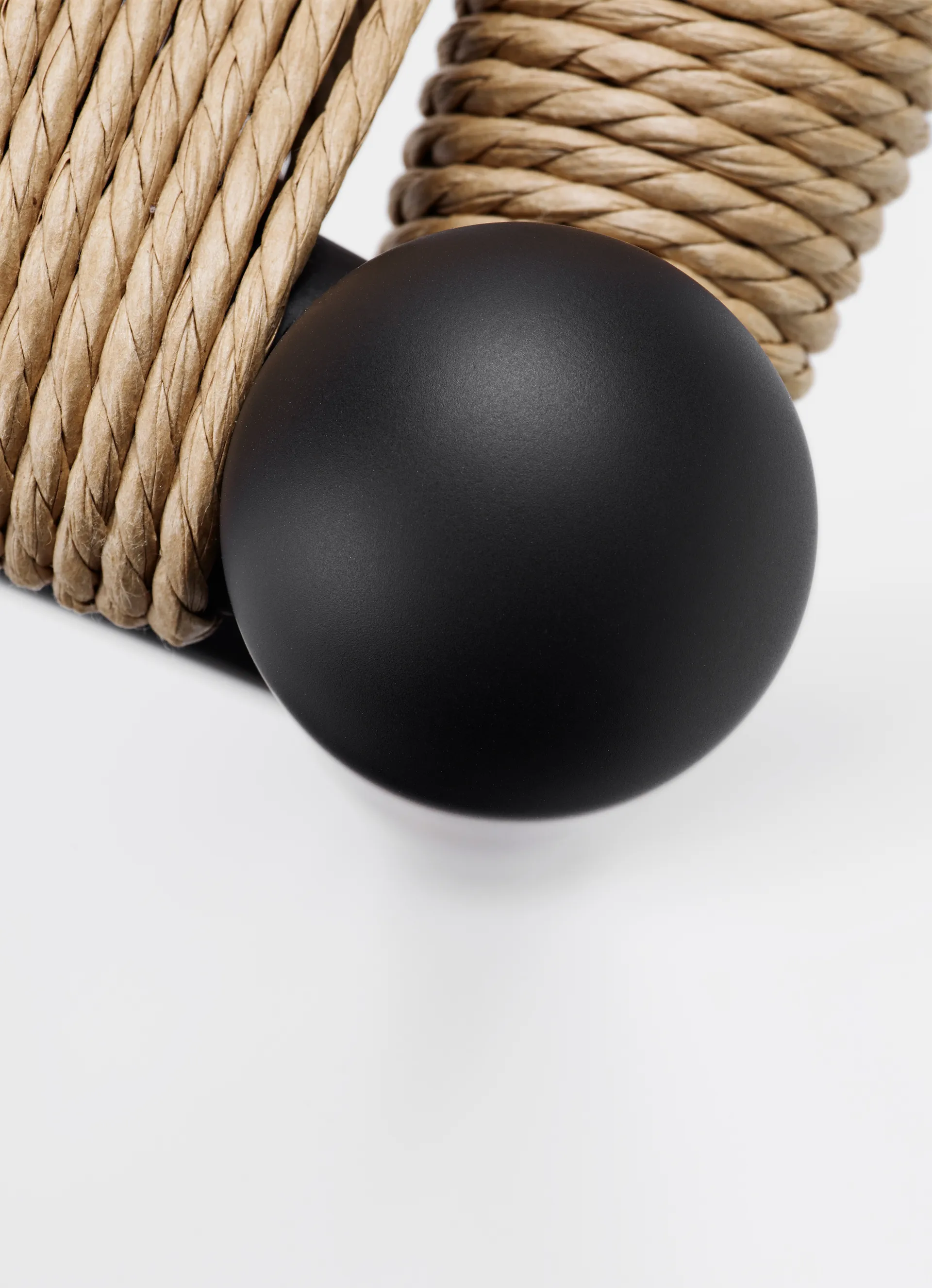 CH24 Y-stol Soft naturflätad sits, Black, 6-pack Carl Hansen & Søn