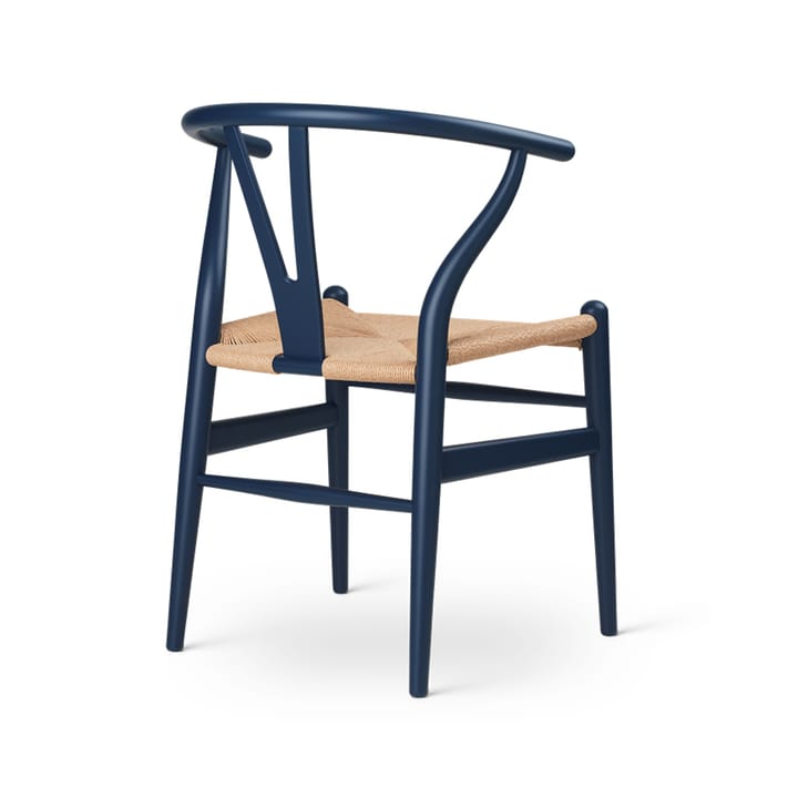 CH24 Y-stol Soft naturflätad sits, Blue S8010-R90B Carl Hansen & Søn
