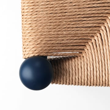 CH24 Y-stol Soft naturflätad sits - Blue S8010-R90B - Carl Hansen & Søn