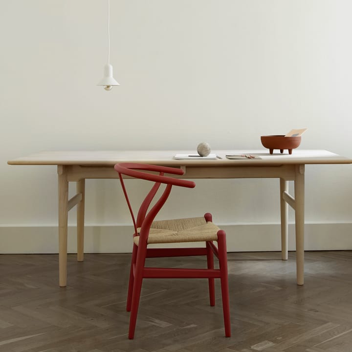 CH24 Y-stol Soft naturflätad sits, Red S4550-Y80R Carl Hansen & Søn