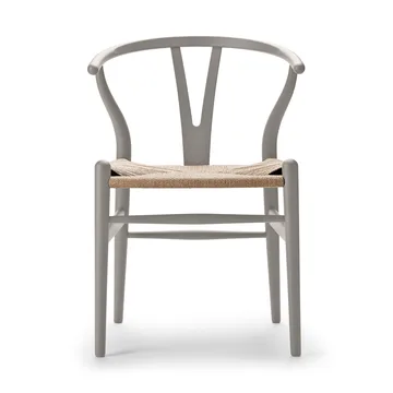CH24 Y-stol Soft naturflätad sits - Silver Grey S3502-Y - Carl Hansen & Søn