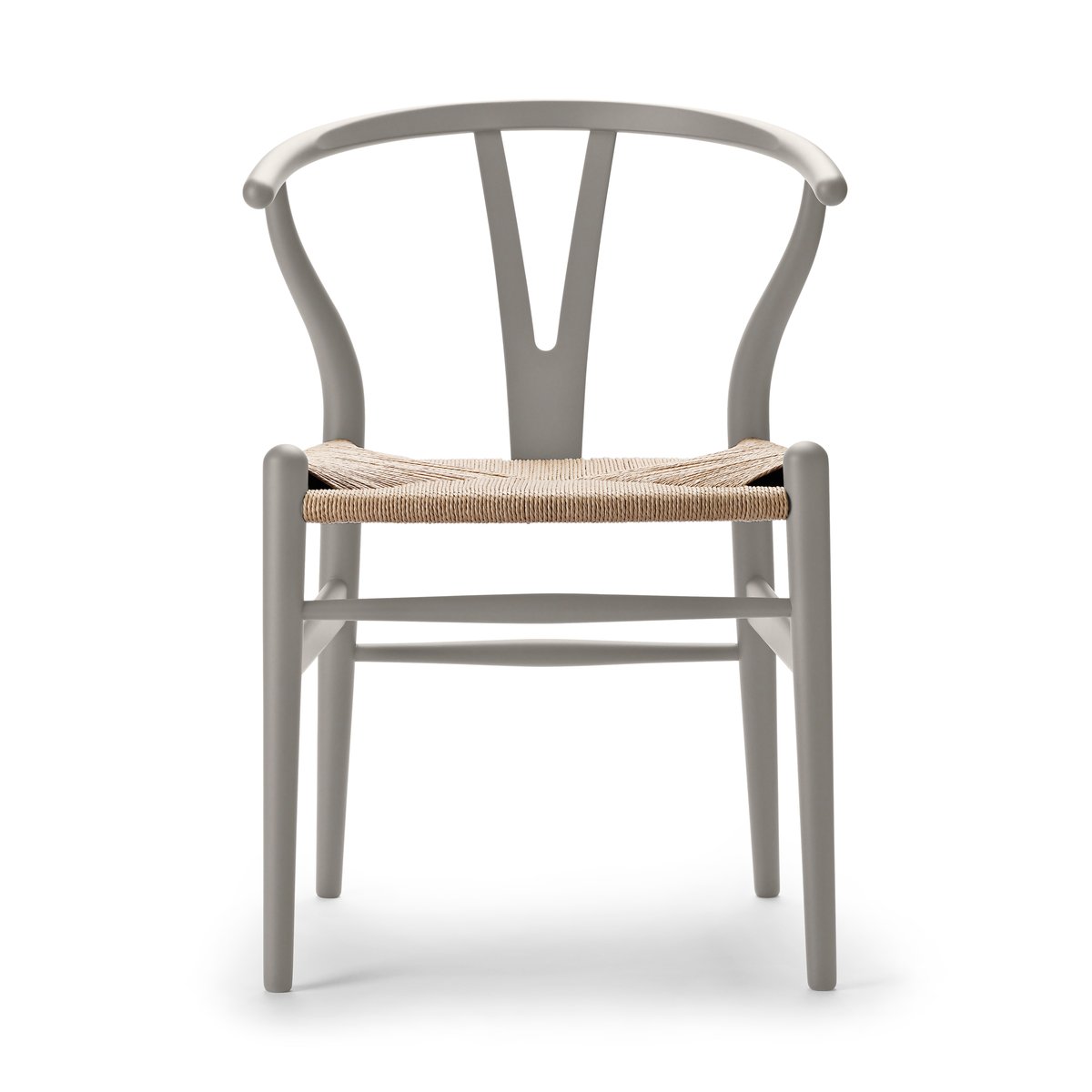 Carl Hansen & Son CH24 Y-stol Soft naturflätad sits Silver Grey S3502-Y