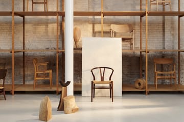 CH24 Y-stol Soft naturflätad sits - Silver Grey S3502-Y - Carl Hansen & Søn