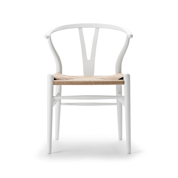 CH24 Y-stol Soft naturflätad sits - White S0502-Y - Carl Hansen & Søn