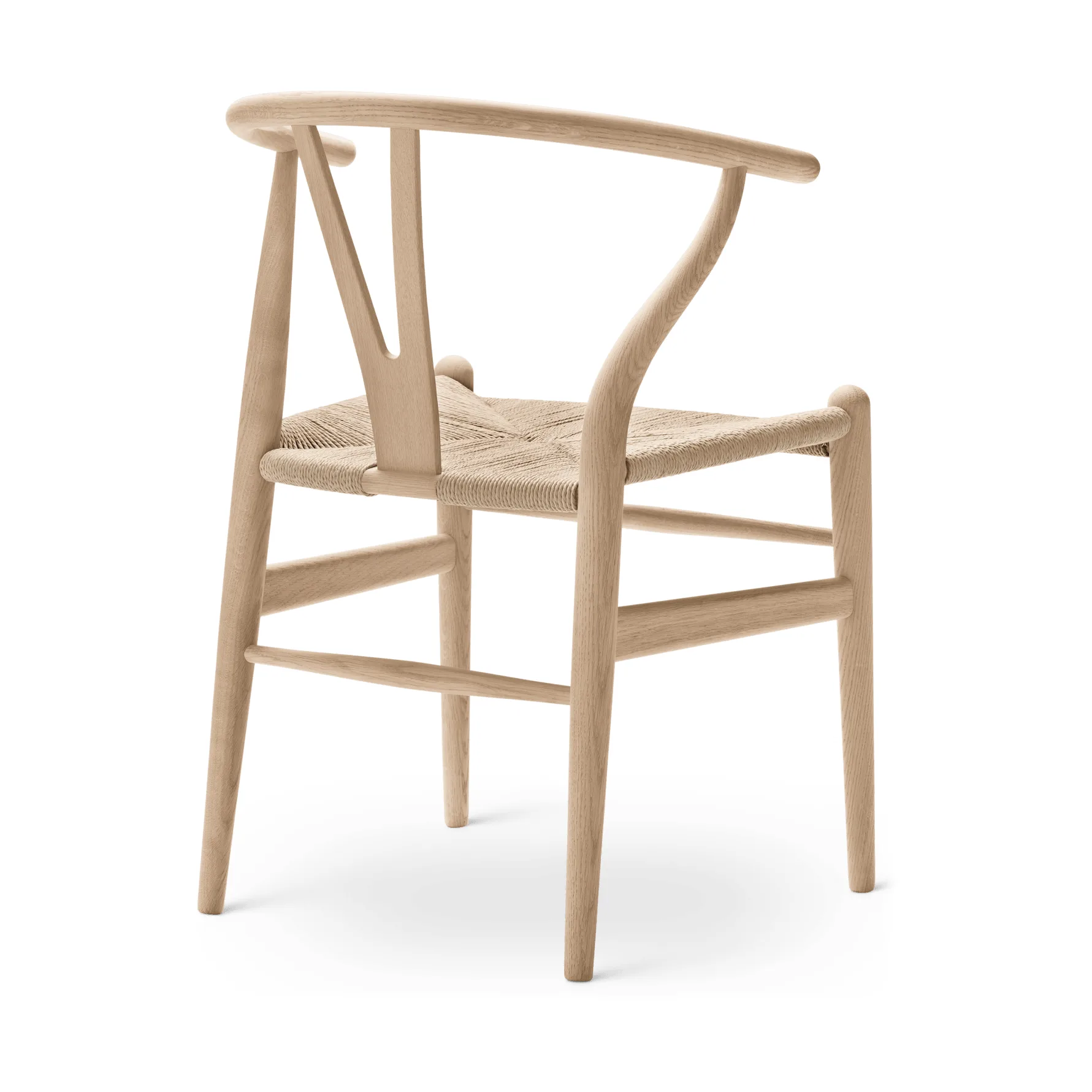 CH24 Y-stol, Vitoljad ek-naturflätad Carl Hansen & Søn