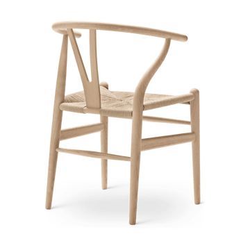 CH24 Y-stol - Vitoljad ek-naturflätad - Carl Hansen & Søn