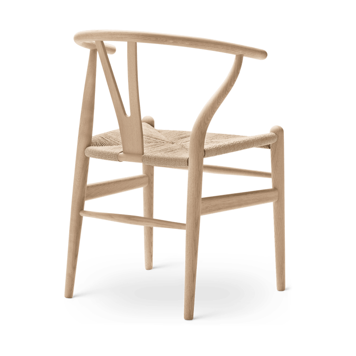CH24 Y-stol, Vitoljad ek-naturflätad Carl Hansen & Søn