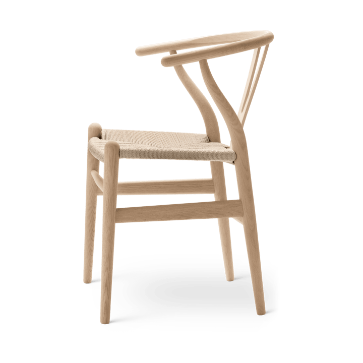 CH24 Y-stol, Vitoljad ek-naturflätad Carl Hansen & Søn