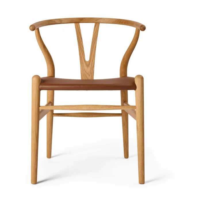 CH24P Y-stol - Läder Loke 7060-oljad ek - Carl Hansen & Søn