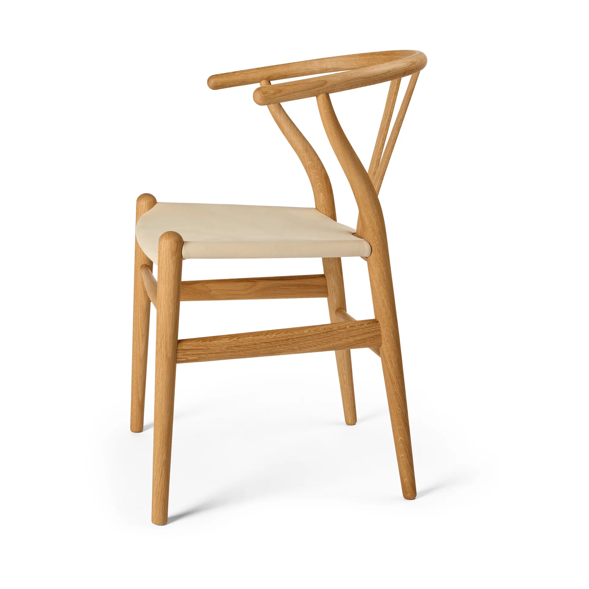 CH24P Y-stol, Läder Terra 20364-oljad ek Carl Hansen & Søn