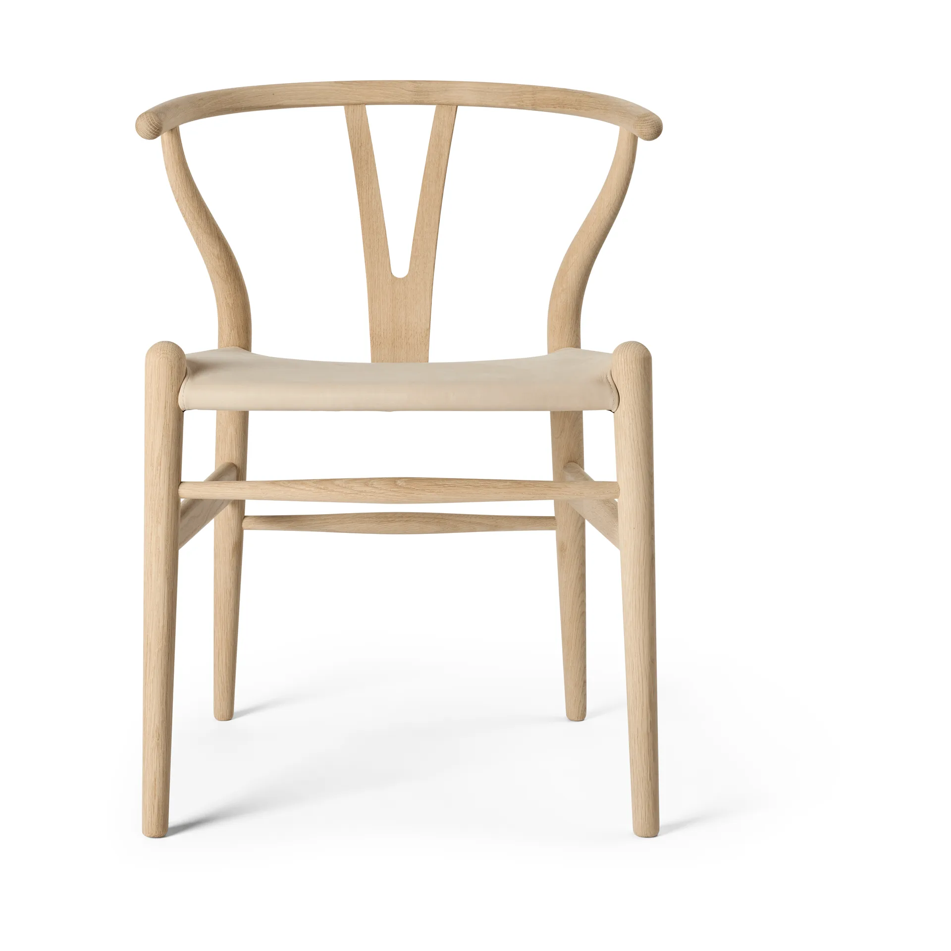 CH24P Y-stol, Läder Terra 20364-såpad ek Carl Hansen & Søn