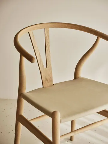 CH24P Y-stol - Läder Terra 20364-såpad ek - Carl Hansen & Søn