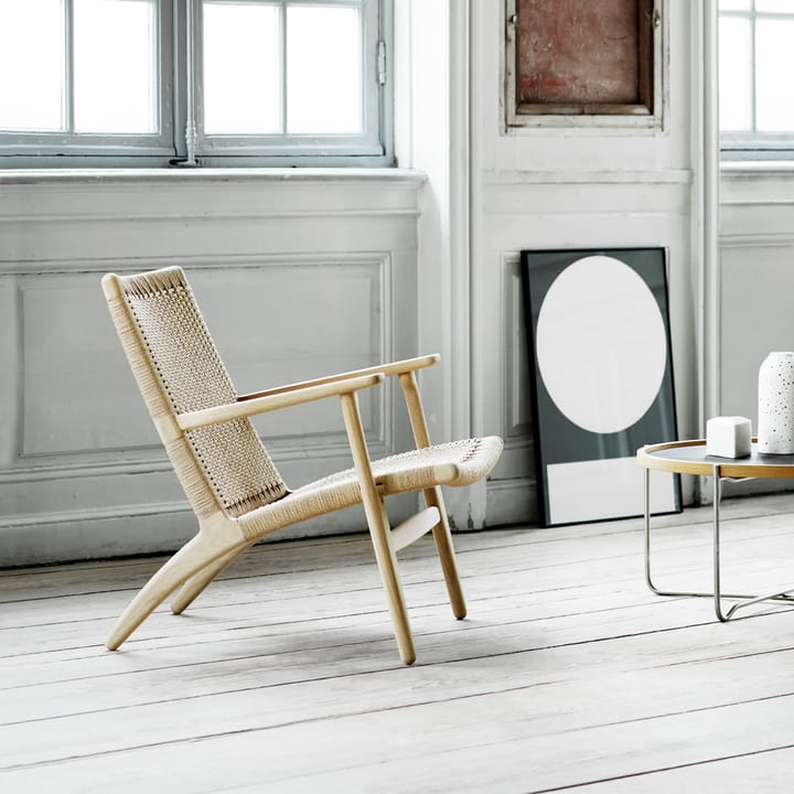 CH25 fåtölj, Såpad ek-naturflätad Carl Hansen & Søn