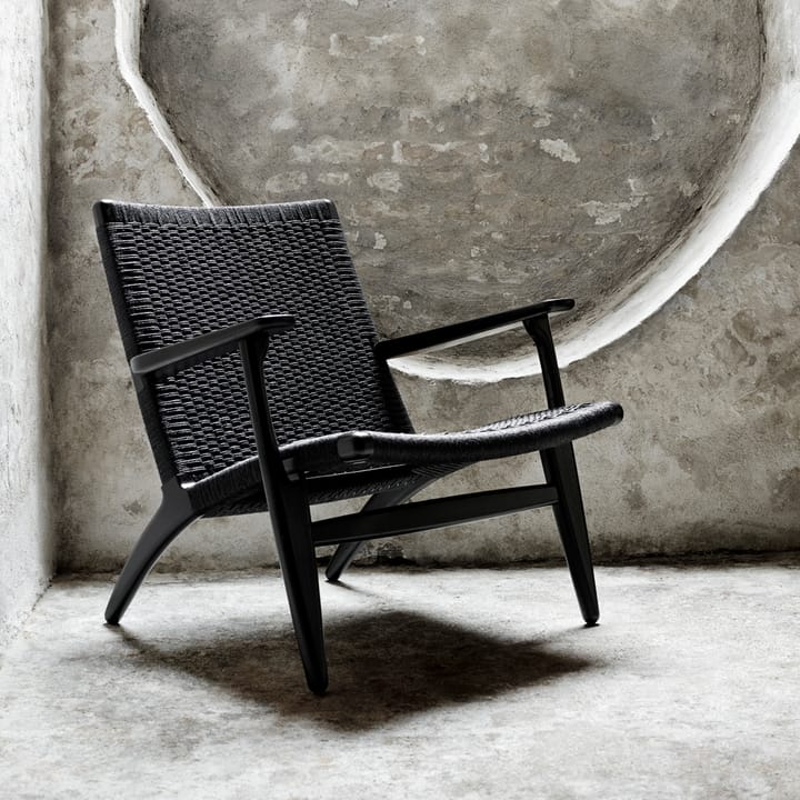 CH25 fåtölj, Svartlackad ek-svart Carl Hansen & Søn