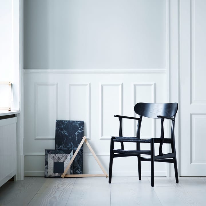 CH26 karmstol, Vitoljad ek-naturflätad Carl Hansen & Søn