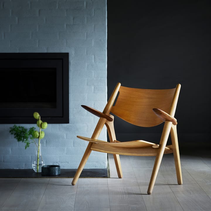 CH28T fåtölj, Valnöt-oljat ekstativ Carl Hansen & Søn