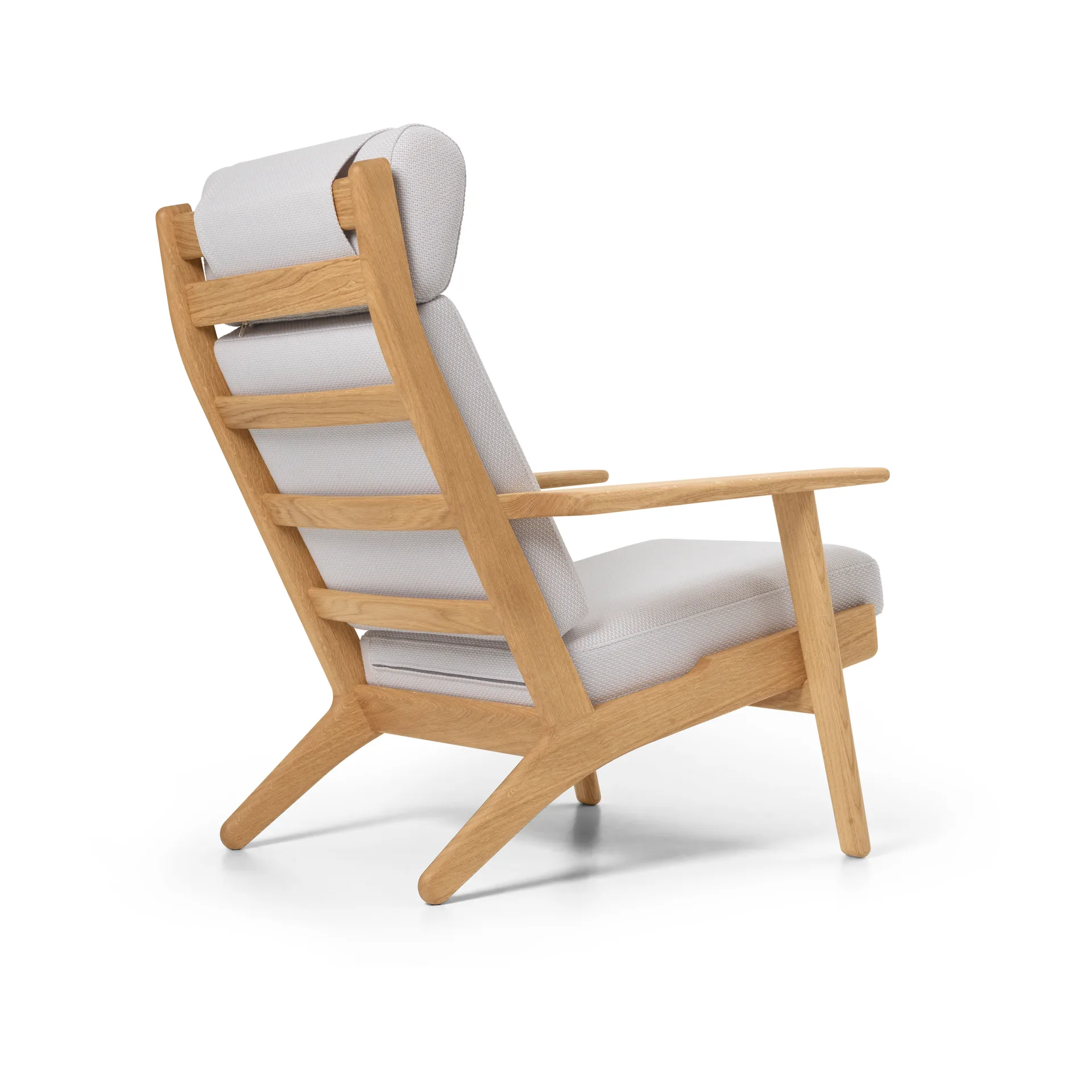 CH291 Lounge Chair fåtölj, Serpentine 0118-oljad ek Carl Hansen & Søn