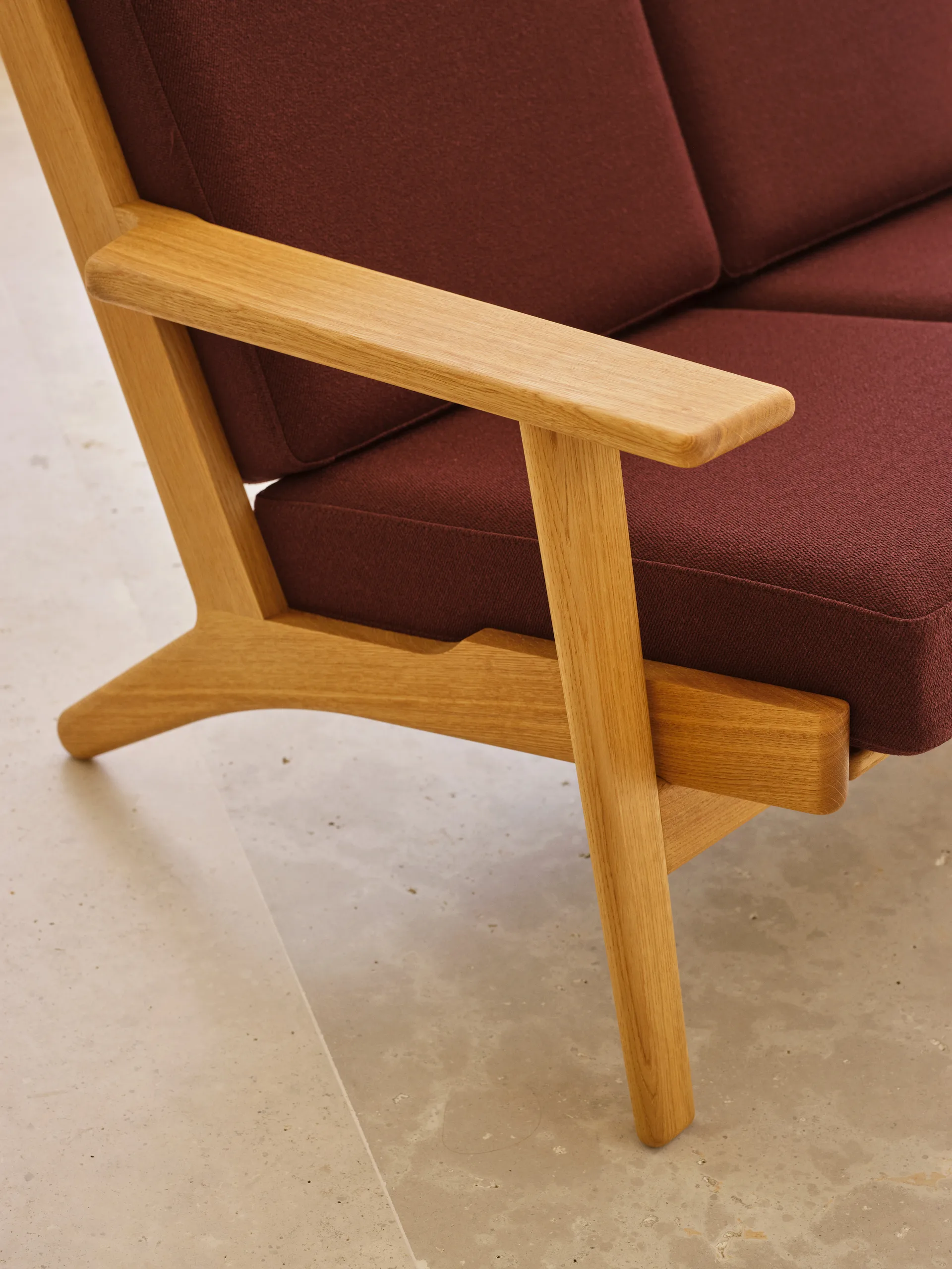 CH292 soffa 2-sits, Vidar 0693-oljad ek Carl Hansen & Søn