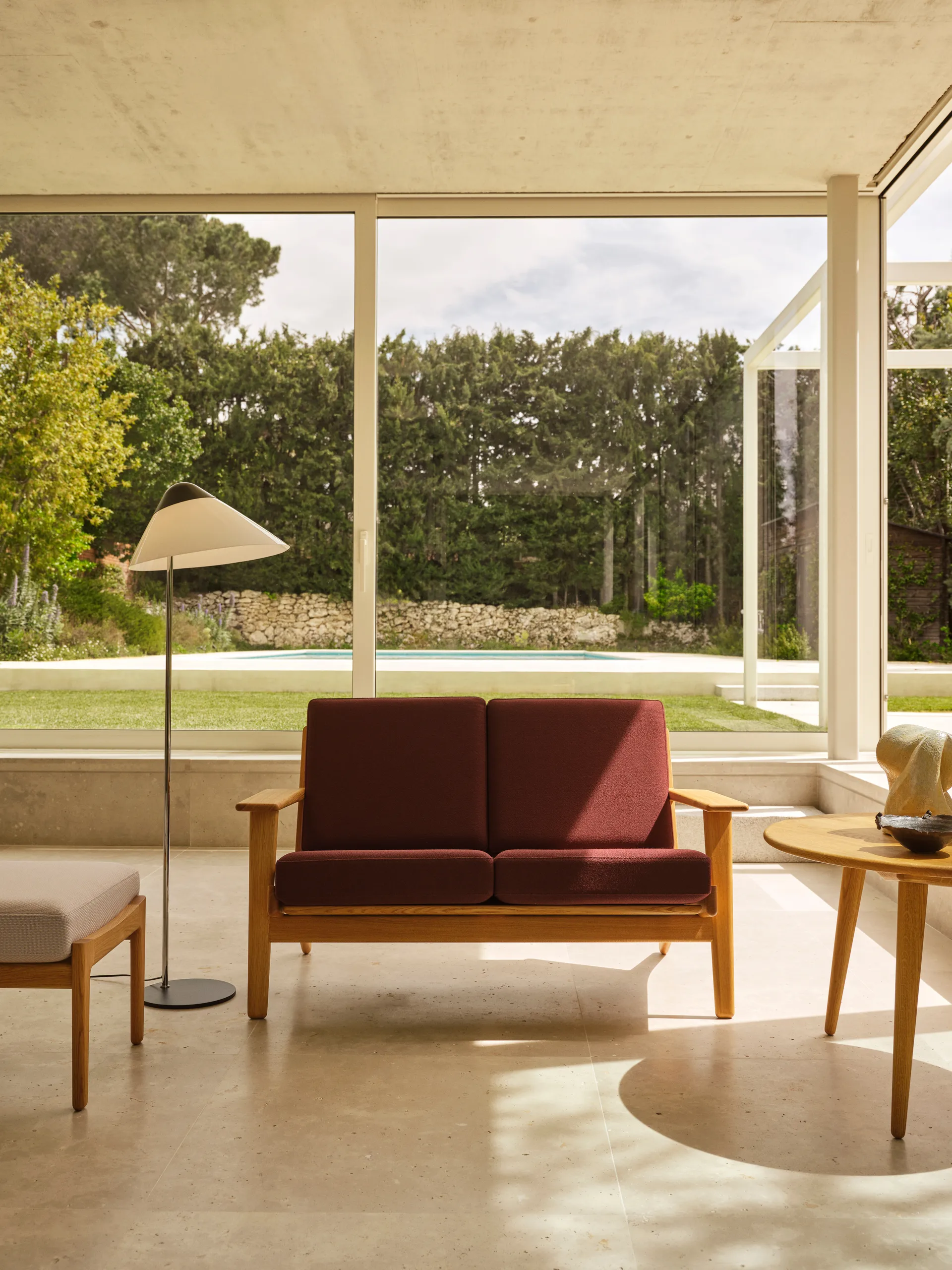 CH292 soffa 2-sits, Vidar 0693-oljad ek Carl Hansen & Søn