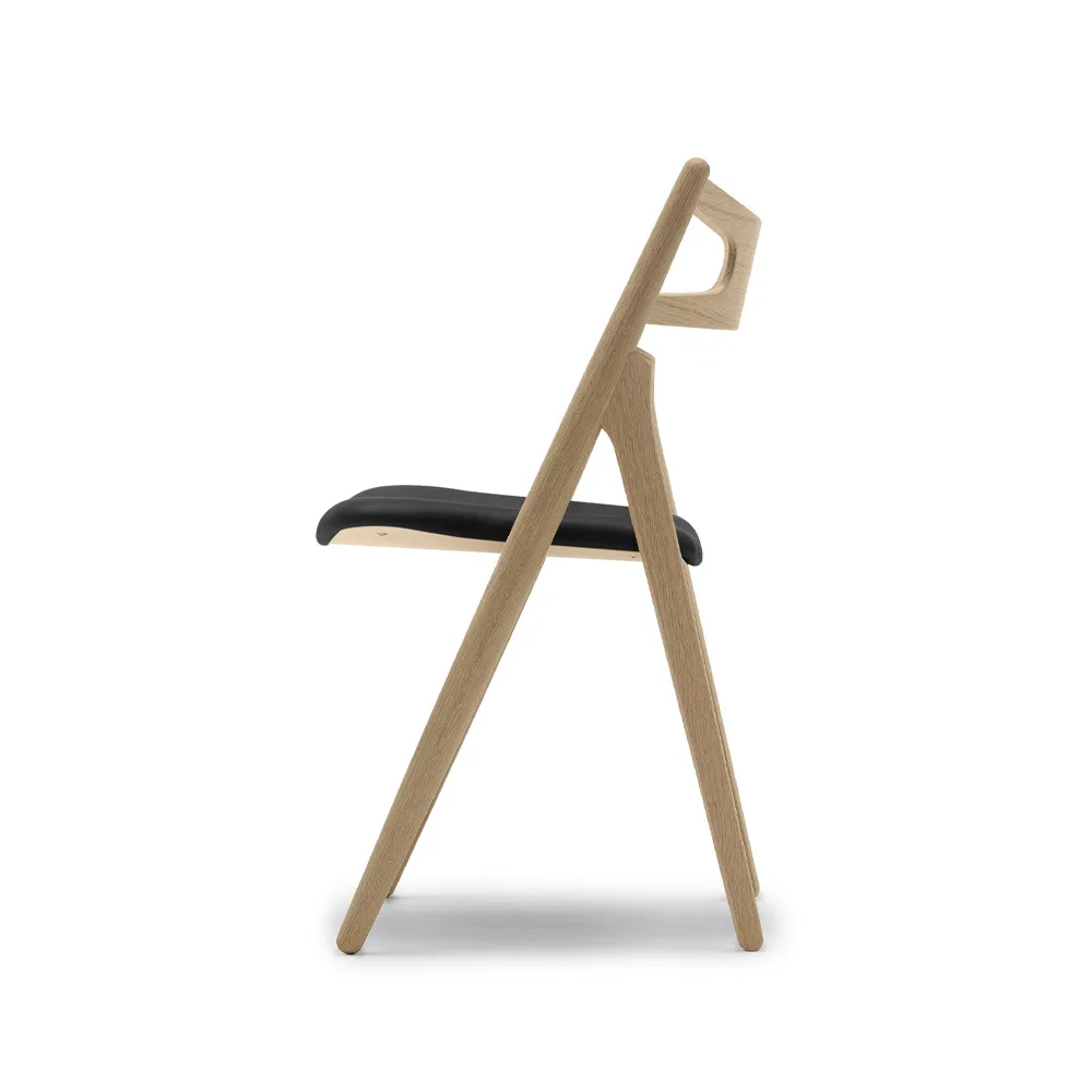 CH29P Sawbuch chair lädersits, Thor 301-såpad ek-svart Carl Hansen & Søn