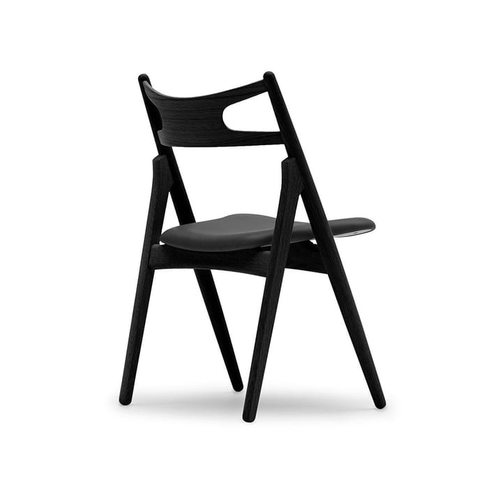 CH29P Sawbuch chair lädersits, Thor 301-svart-svart Carl Hansen & Søn