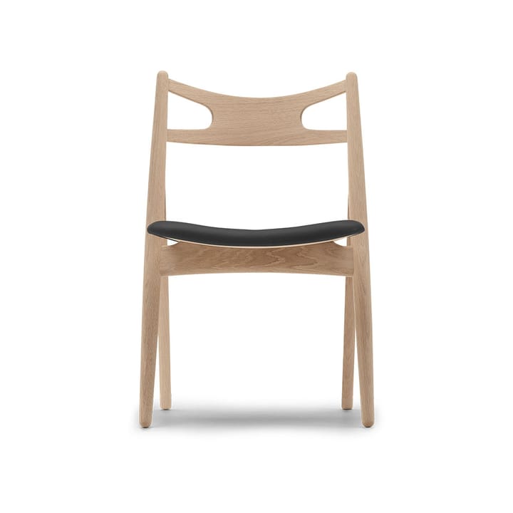 CH29P Sawbuch chair lädersits - Thor 301-vitoljad ek-svart - Carl Hansen & Søn